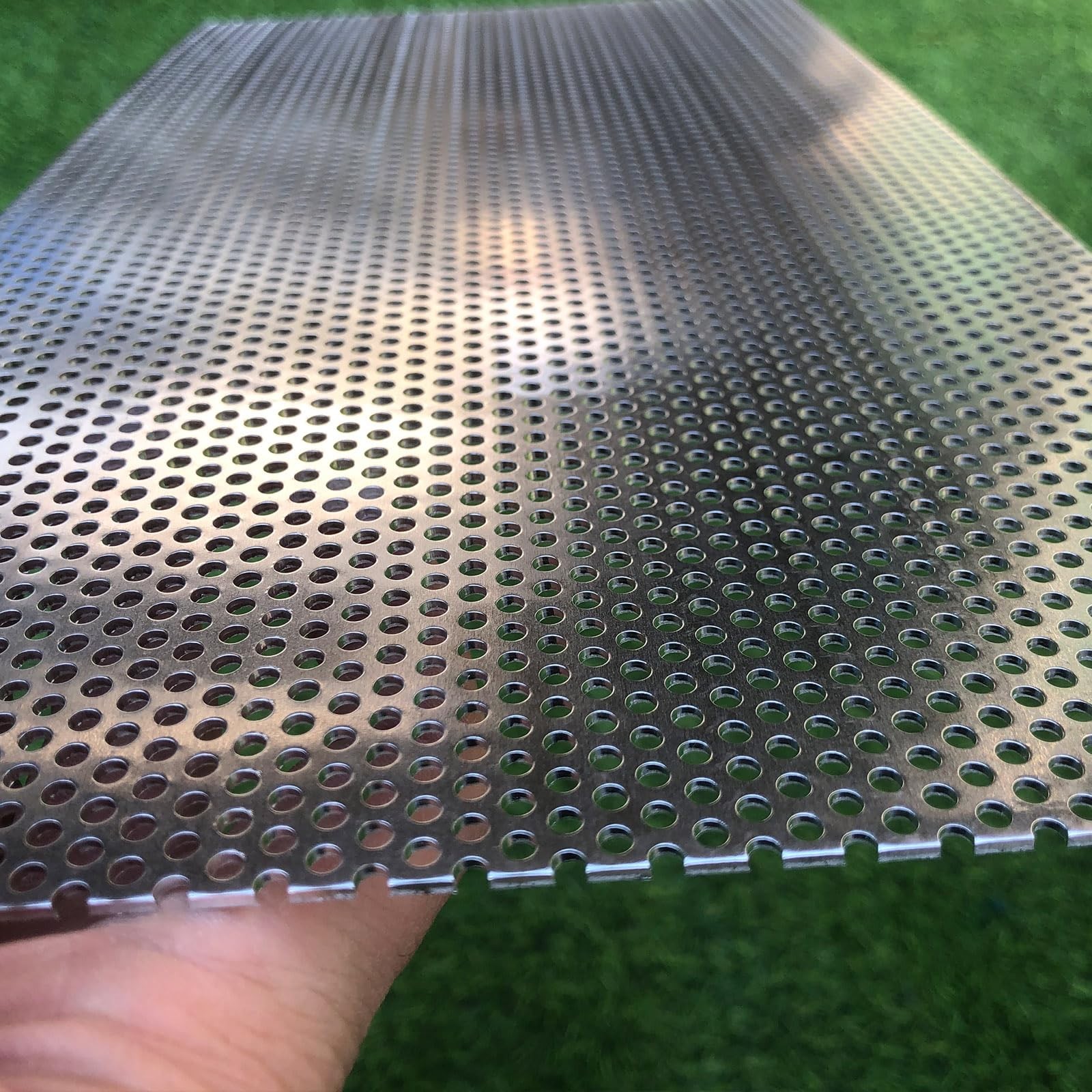 Aluminum Perforated Metal Sheets 16 Gauge 15.7 inch by 7.8 inch Expanded Meta…