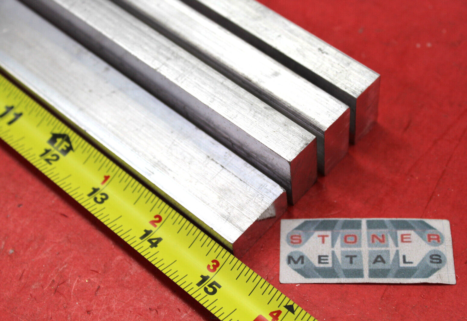 4 Pieces 1/2″ X 1″ ALUMINUM 6061 REC BAR 15″ long T6511 Extruded Mill Stock New
