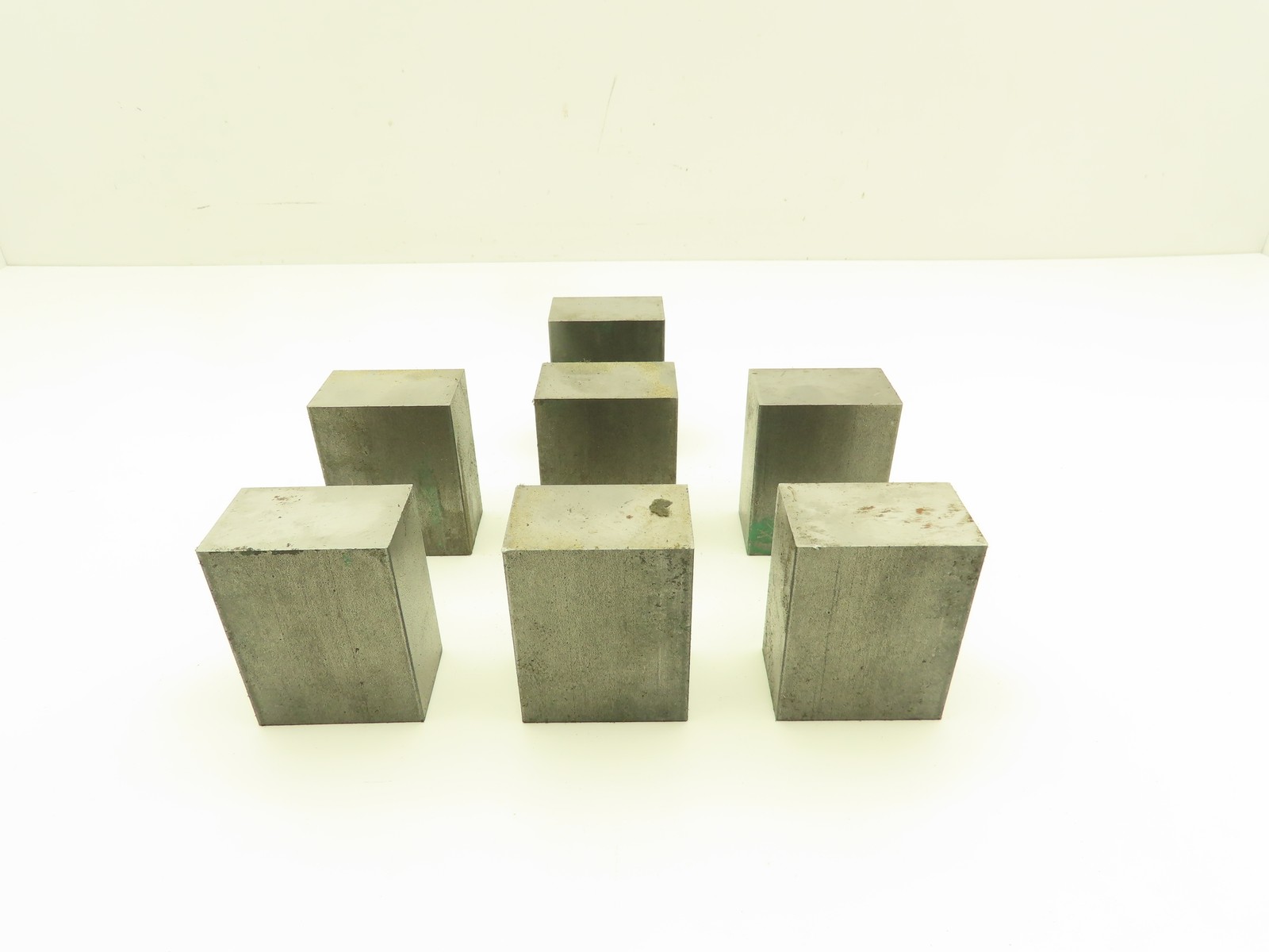 1018 Cold Rolled Steel Flat Bar Stock 1-1/4″x 2″x 2-1/2″L Lot of 7 Blocks
