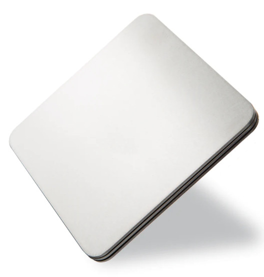 1/16″ x 4″ x 4″ Stainless, 304ss, Square Plate with Rounded Corners, 1/16 Thick