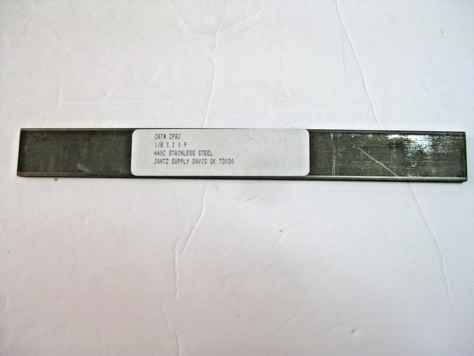 1/8″ X 1″ X 9″ 440C STAINLESS STEEL BAR STOCK GREAT FOR KNIFE MAKING