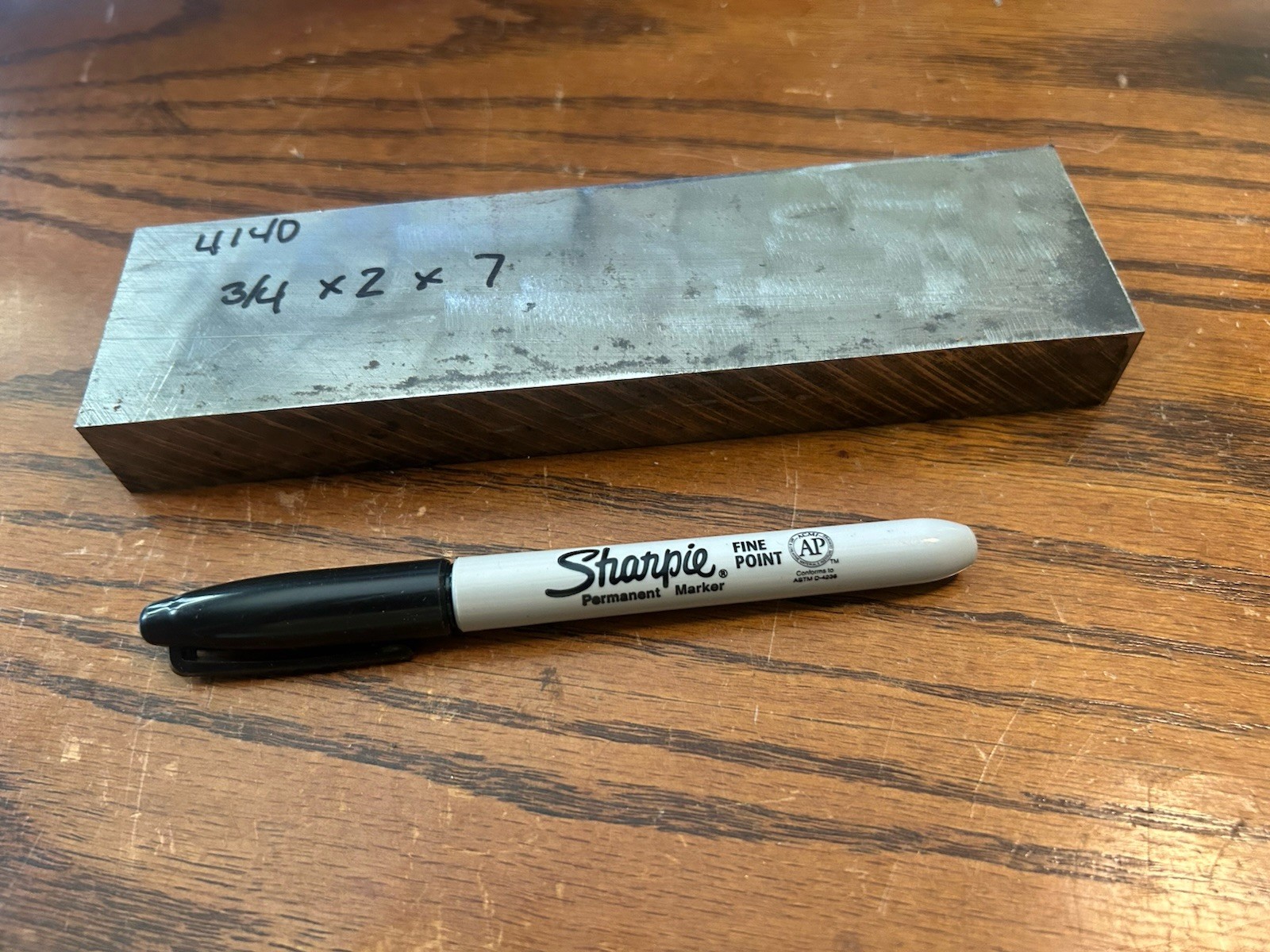 3/4″ x 2″ x 7″, 4140 tool steel, flat stock, machine stock