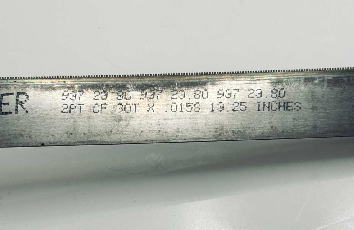 100-Pk Zimmer Steel Rule 937 23.80 2Pt CF 30T x 015S 13.25″ 21 Deg