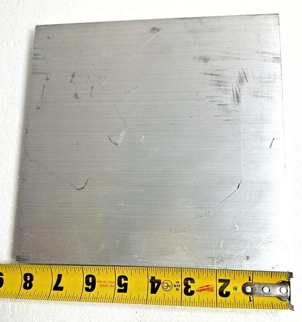 High Strength 6061 Aluminum Plate 8in x8in x3/4in Thickness