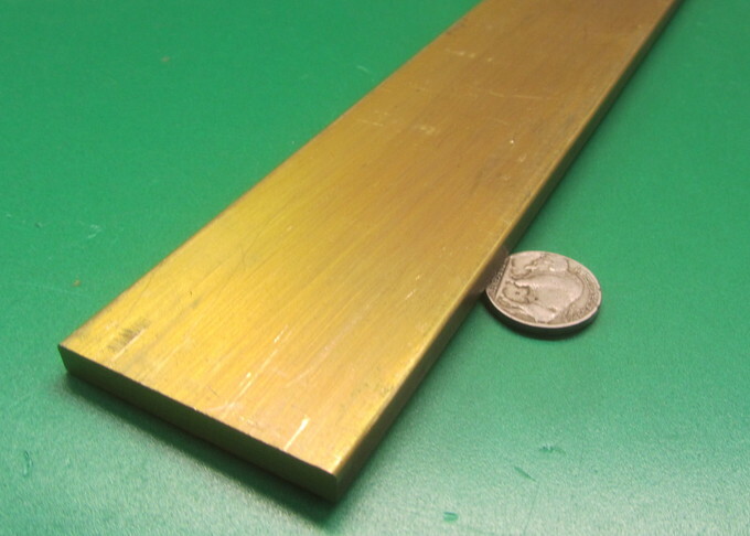 360 Brass Flat Bar 1/4″ Thick x 2.0″ Wide x 60.0″ Length