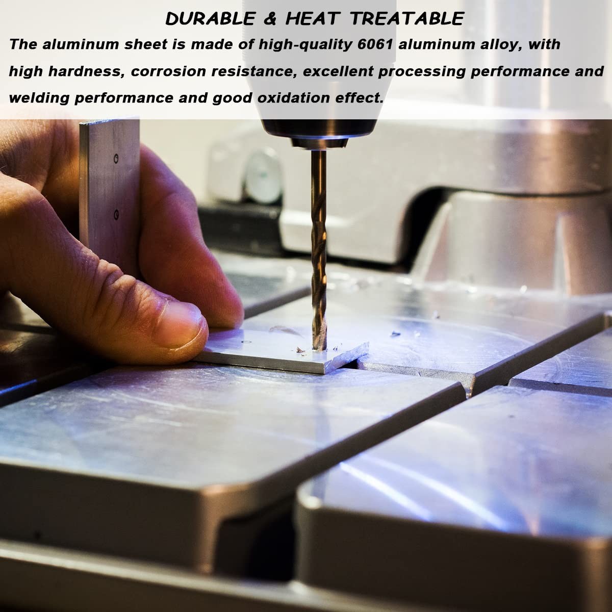 Industrial 6061 Aluminum Plate 2-Pack 3mmx50mmx305mm T6511 Square Bar