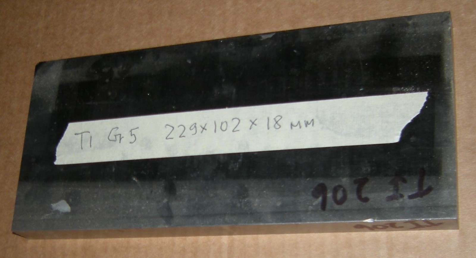 Titanium 6AL4V Plate Flat Bar 11/16” 229 x 102 x 18 mm