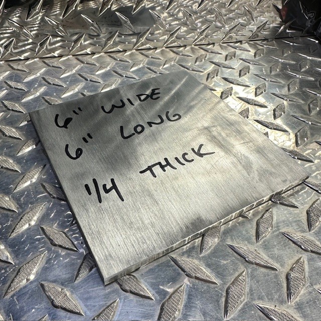 ALUMINUM 1/4″ X 6″ 6061 FLAT BAR 6″ long Solid Extruded Mill Stock #1
