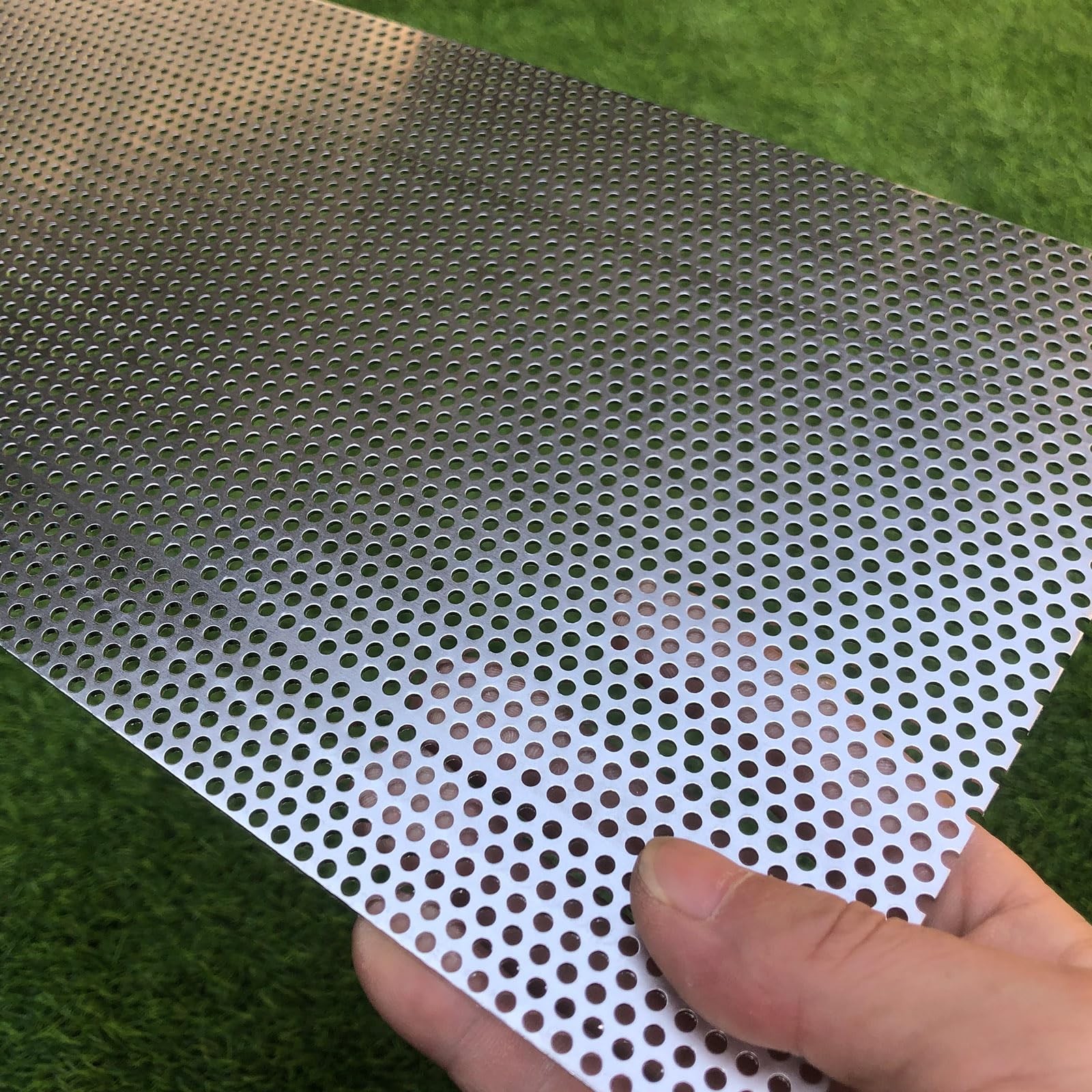 Aluminum Perforated Metal Sheets 16 Gauge 15.7 inch by 7.8 inch Expanded Meta…