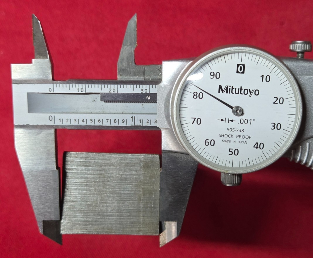 D2 Tool Steel Block Billet 4.085″ L x 1.28″ W x 1.065″ Thick, 1 Lb. 8.8 Oz.
