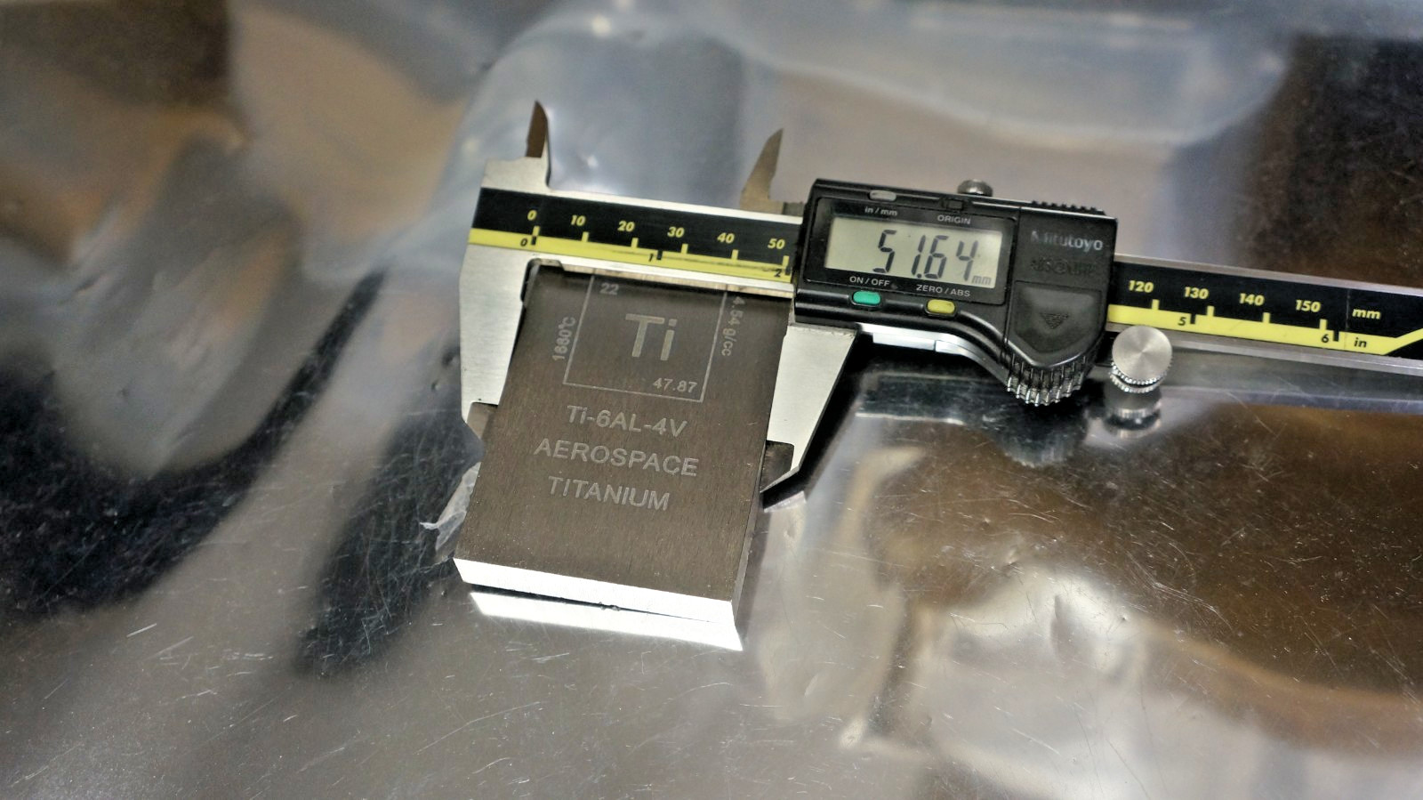 High Quality Grade 5 Ti6Al4V Titanium flat plate 10mm x 52mm x 82mm