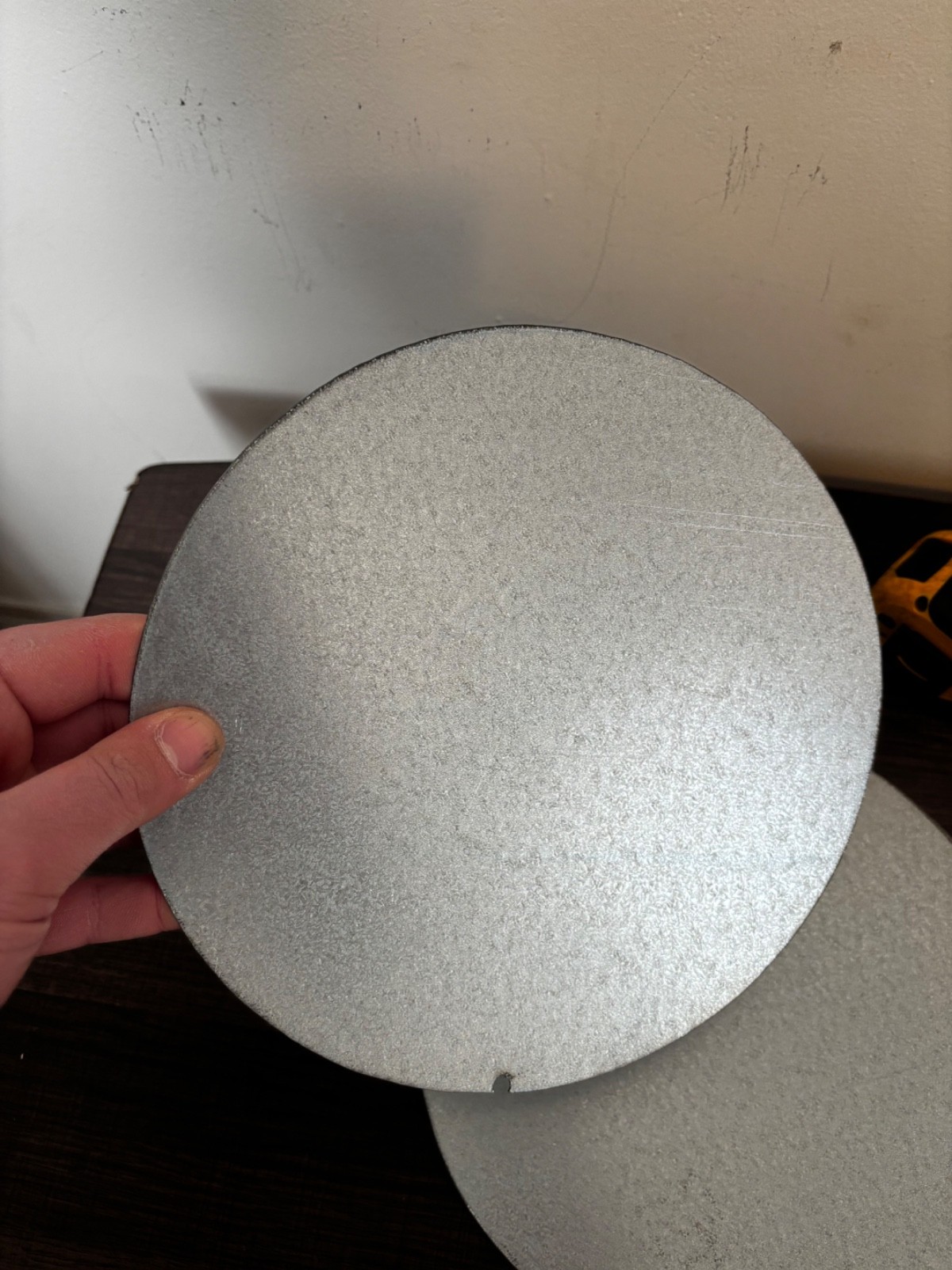 24 GA STEEL 9 3/4″ Round Sheet Metal Plate