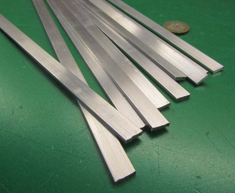 6061 T651 Aluminum Bar, 3/32″ (.093″) Thick x 3/8″ Wide x 12″ Length, 10 Unit