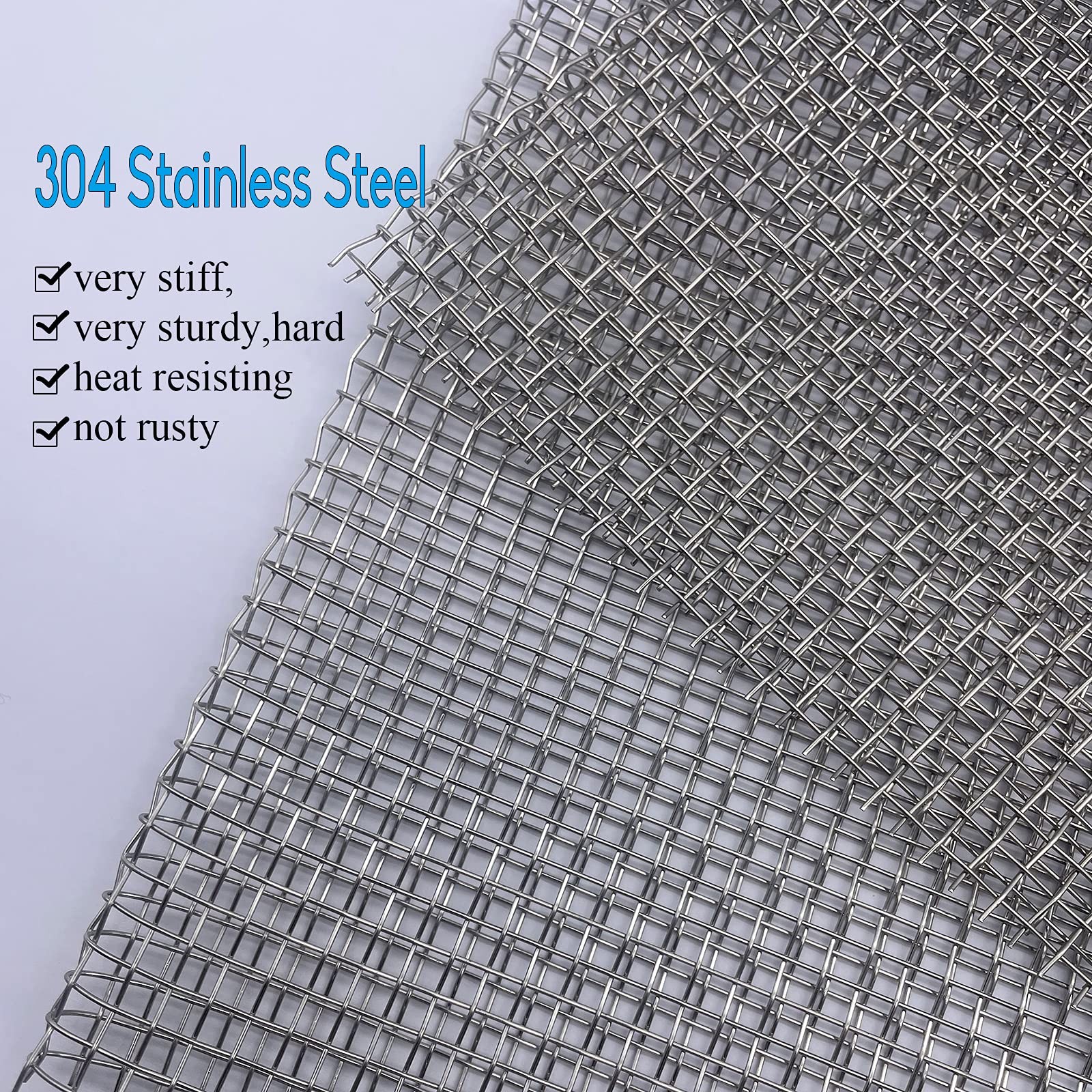 Valchoose 304 Stainless Steel Mesh Screen11 X24, 12” X 24” Sturdy and Easy…