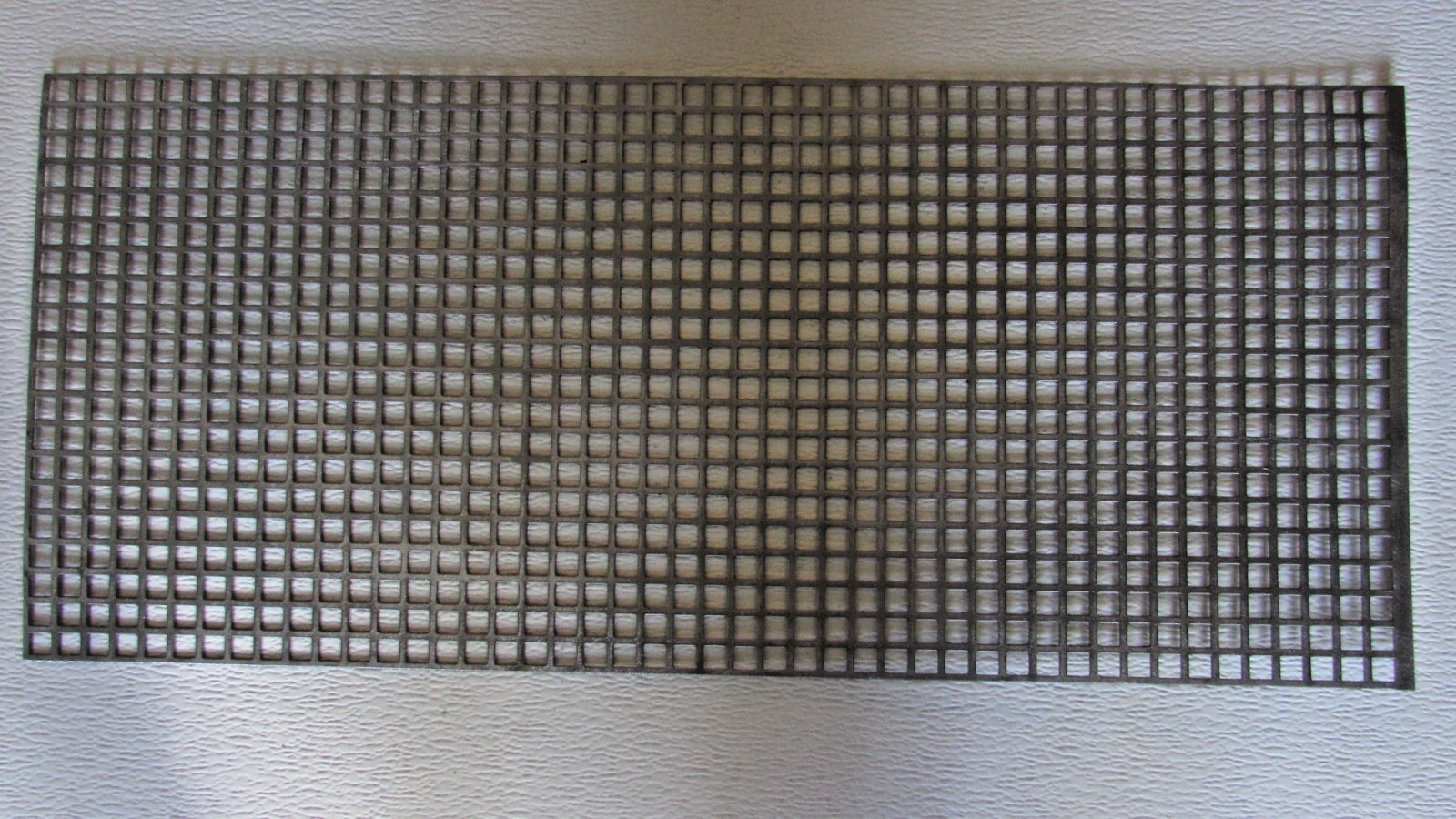 3/8 SQUARE PERFORATED METAL 16 GAUGE–PLAIN STEEL– 10-1/4″ X 29″