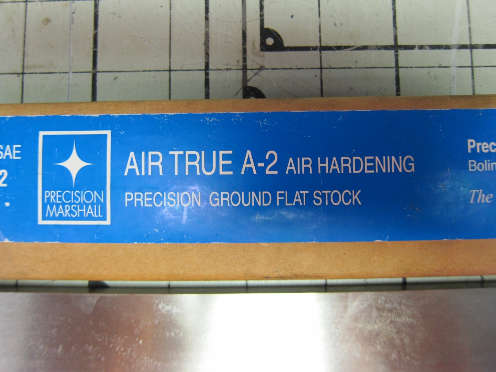 A2 Air Hardening Ground Tool Steel Flat Stock 3/8″ x 2″ x 24″