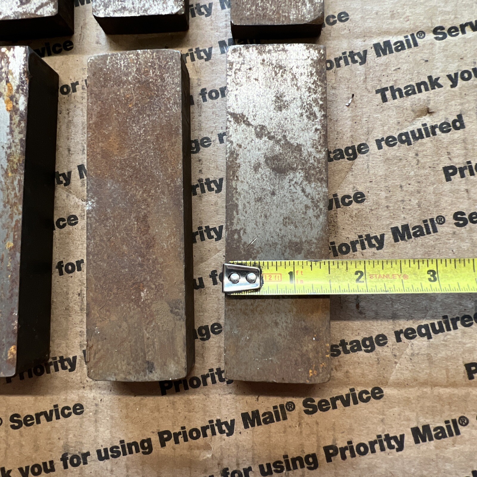 1 1/2 X 5 THICK Flat Steel Bars Blacksmithing Billets Spacers Shims Blocks #2