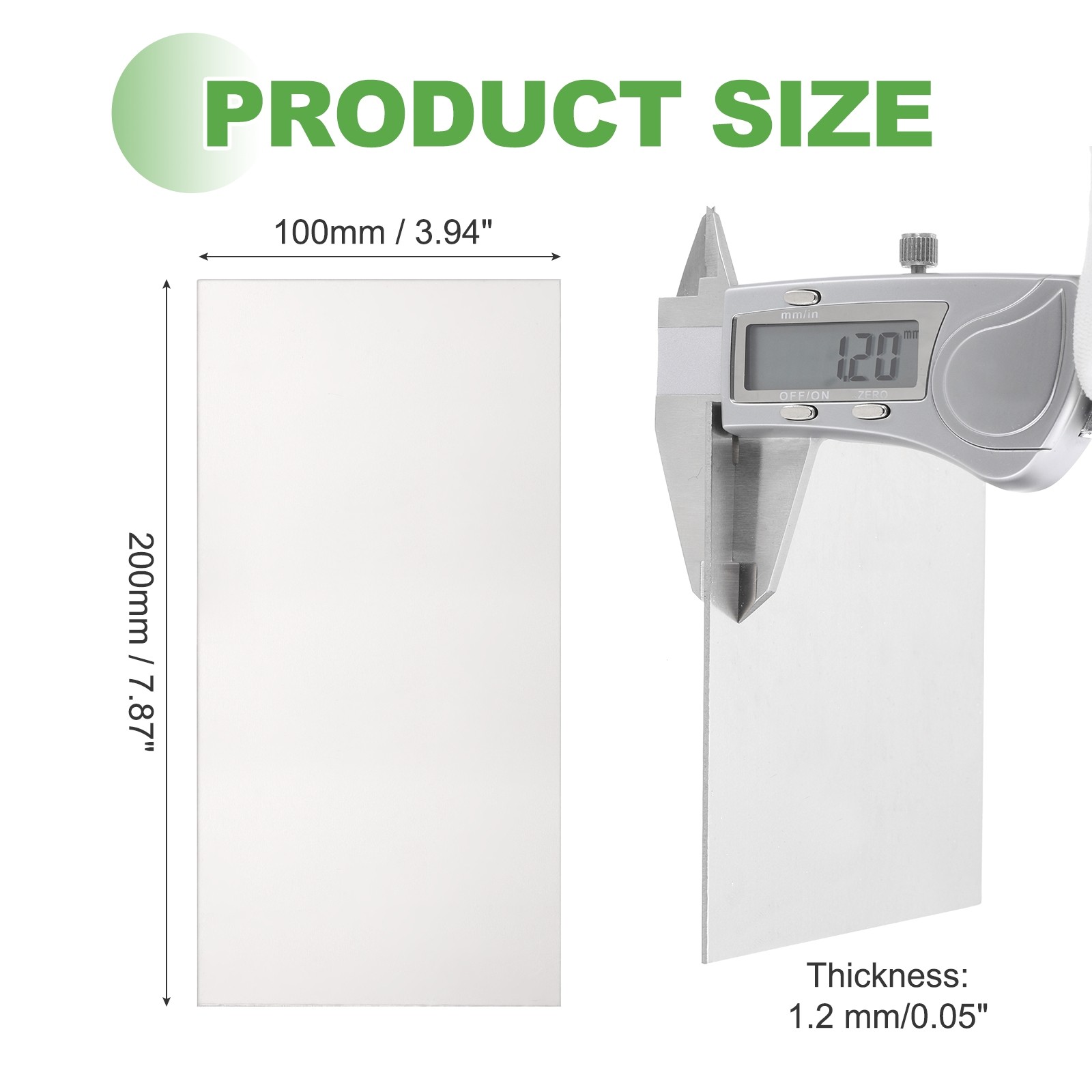 Pure Grade TA1 Titanium Plate Sheet, 200x100x1.2mm Titanium Metal Sheet