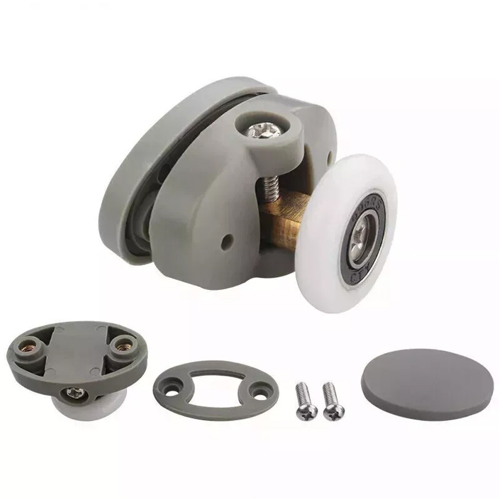 Shower Door Wheel Assembly Kit Includes Four Adjustable Rollers at 23mm