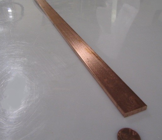 110 Copper Bar H02, 1/4″ Thick x 1.00″ Wide x 5 Ft Length