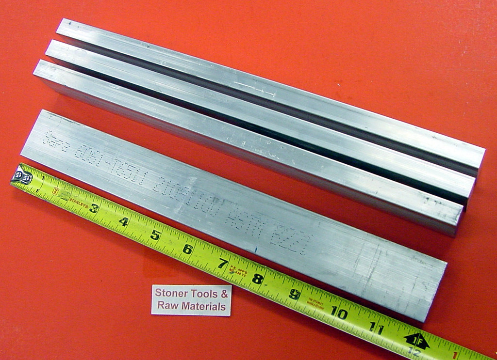 4 Pieces 1/2″ X 1-1/2″ ALUMINUM FLAT BAR 12″ long 6061 T6511 Extruded Mill Stock