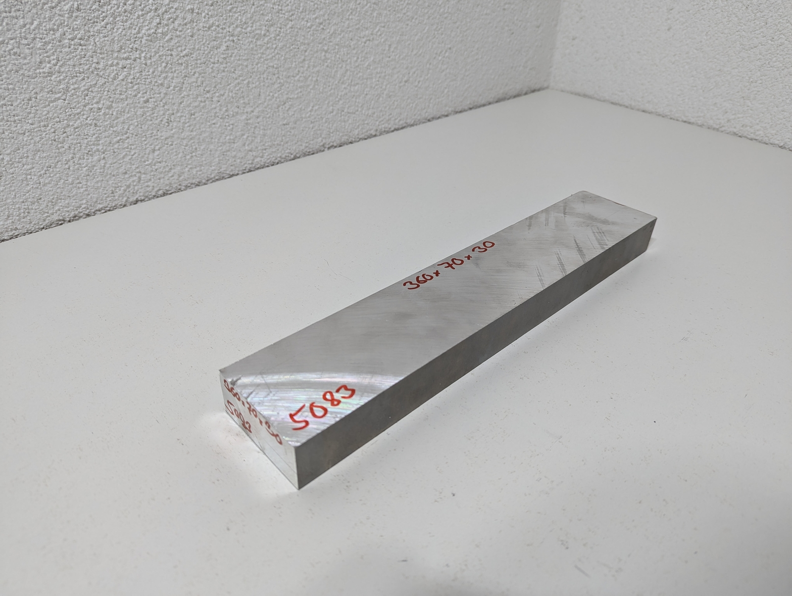 Aluminium Sheet | 360 x 70 x 30mm | EN AW-5083 (AlMg4.5Mn)