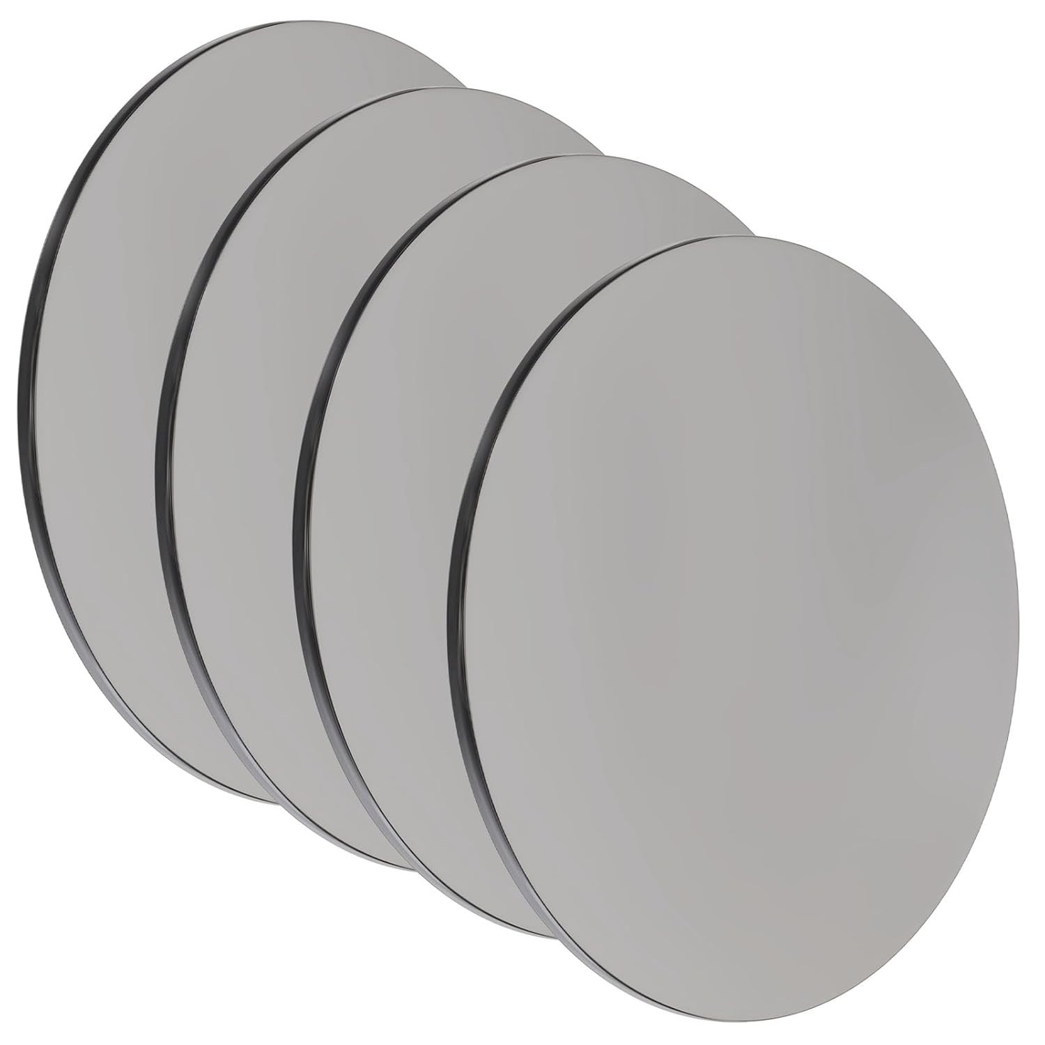 Steel Plate Sheet 1/8″ x 4″ Diameter Round Weldable 4 Pcs A36 Steel Sheet Met…