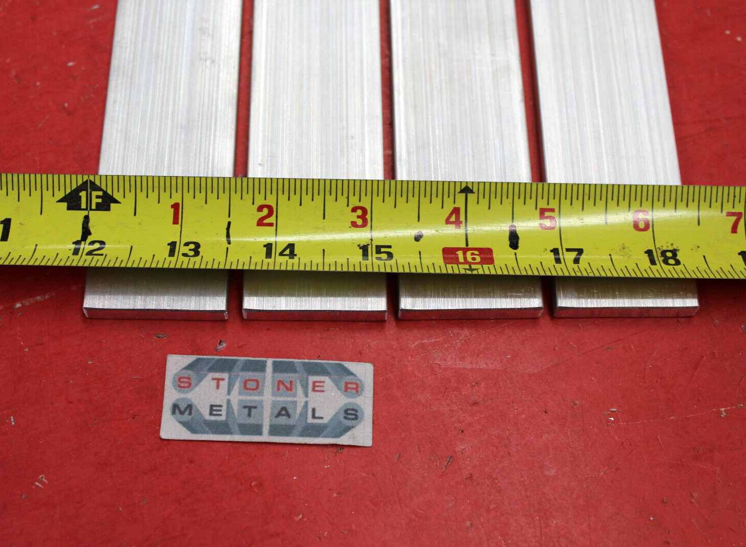 4 Pieces 1/4″ X 1-1/2″ ALUMINUM 6061 FLAT BAR 14″ long T6511 Extruded Mill Stock
