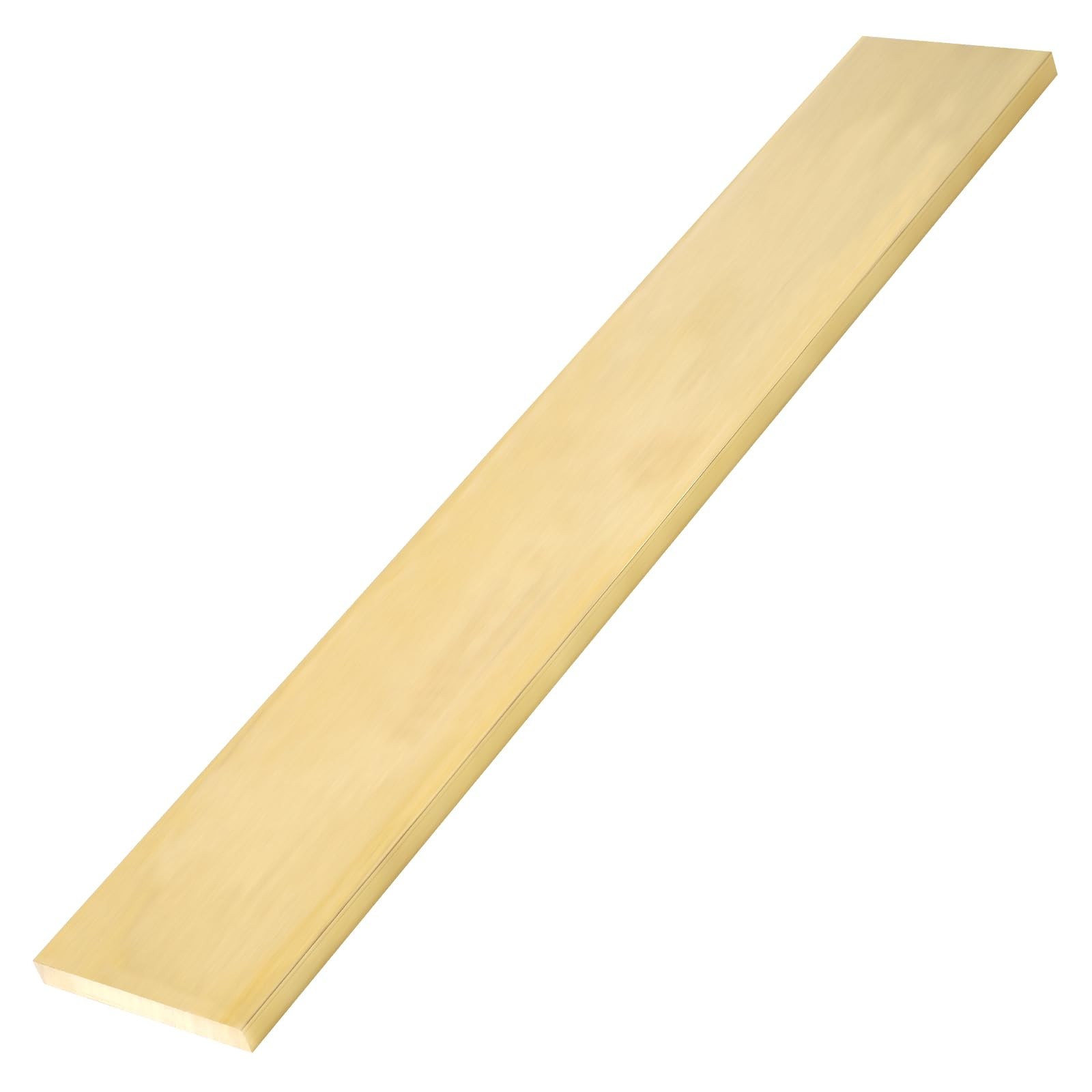 Brass Flat Bar, 1/4 inch x 2 inch x 12 inch, C360 Solid Plate, Mill Stock