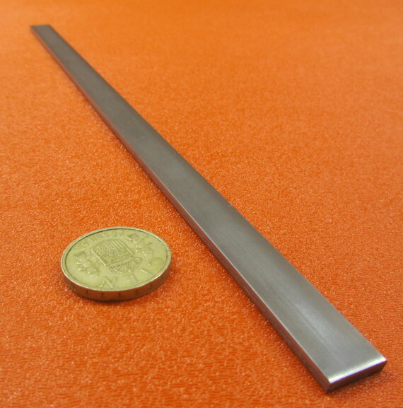 1018 Steel Bar, 1/8″ Thick x 1/2″ Wide x 12″ Length, 6 Pcs