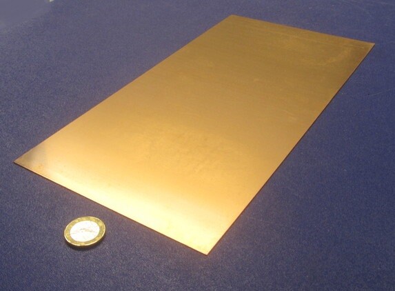 510 Phosphor Bronze Sheet .025″ (+/-.004″) Thick x 6.0″ Wide x 12.0″ Length
