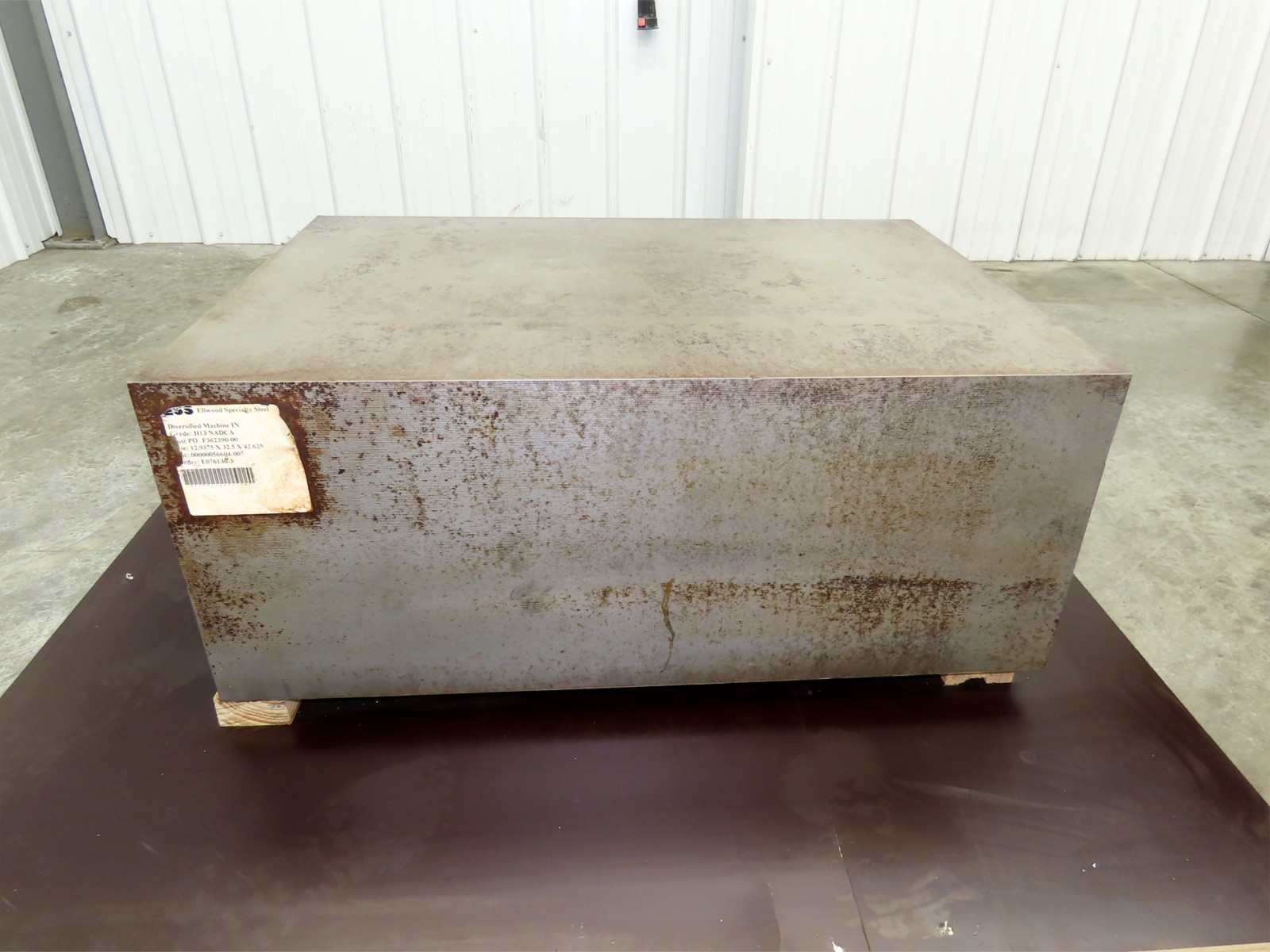 H13 Hot Work Tool Steel Rectangle Block 12.93″H x 22.87″W x 32.43″ 2700Lbs