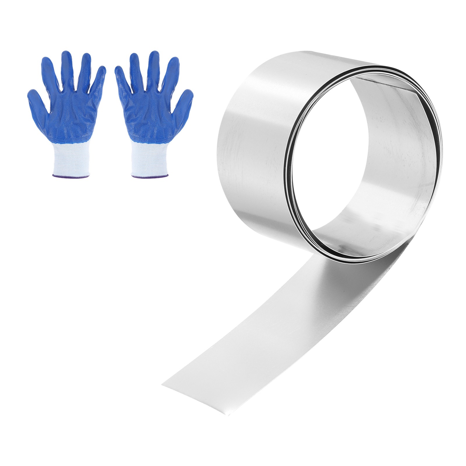 304 Stainless Steel Foil Roll 0.1mm x 30mm x 1m Metal Strip Sheet Silver Tone