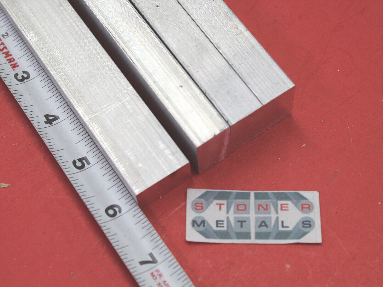 4 Pieces 5/8″ X 1″ ALUMINUM 6061 FLAT BAR 6″ long Solid Extuded Mill Stock New