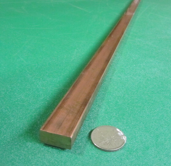 182 Copper Bar 1/2″ Thick x 1.0″ Wide x 3 Foot Length