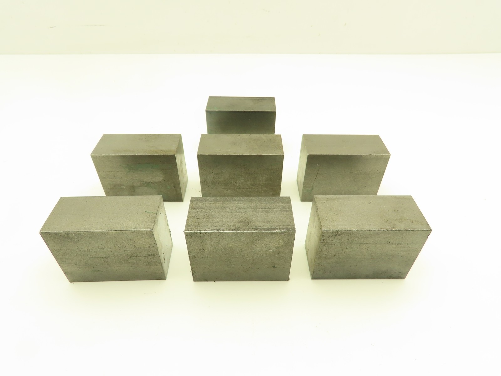 1018 Cold Rolled Steel Flat Bar Stock 1-1/4″x 2″x 2-1/2″L Lot of 7 Blocks