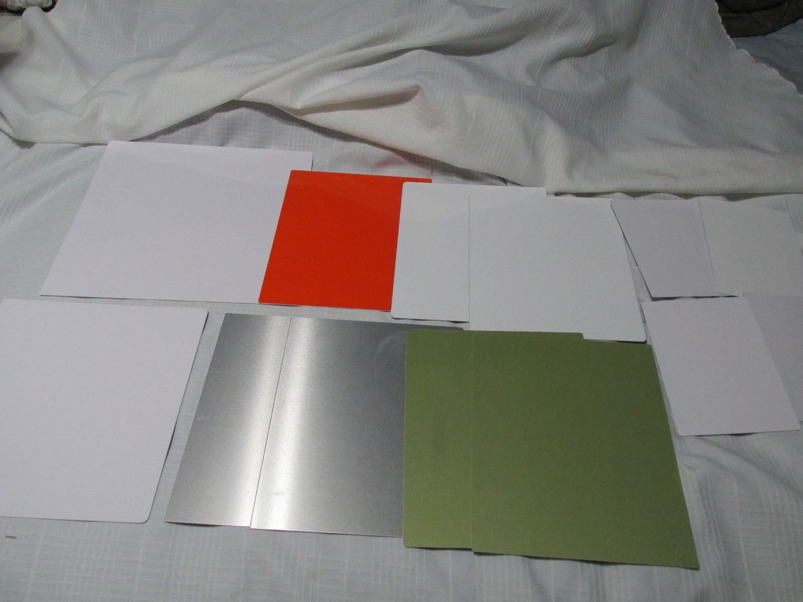 Various Sizes Aluminum Sheet Metal Thin Flat Lot of 13