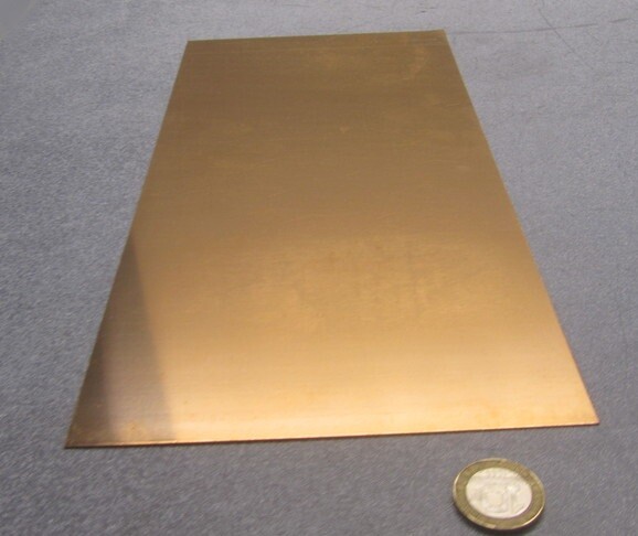 510 Phosphor Bronze Sheet .025″ (+/-.004″) Thick x 6.0″ Wide x 12.0″ Length