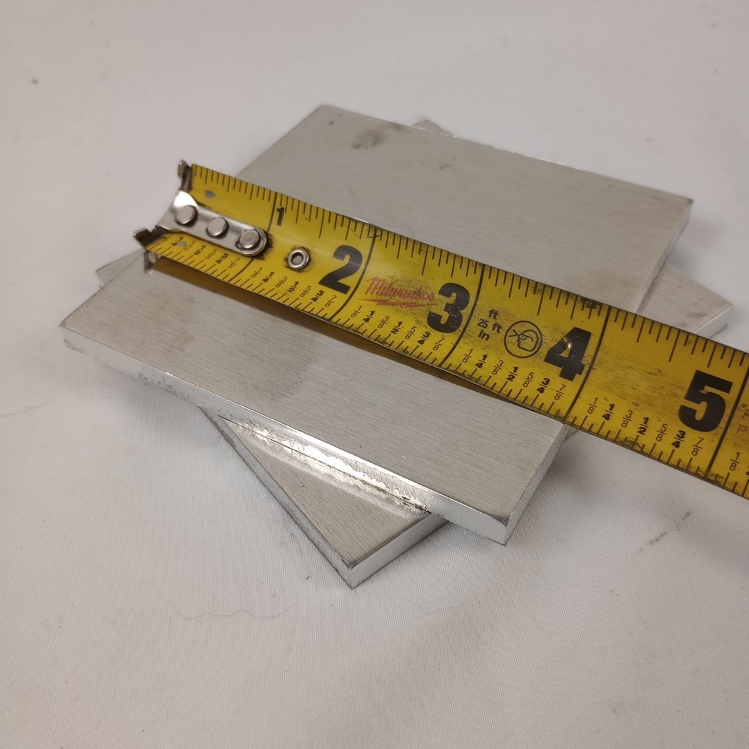 1/4″ Aluminum Plate 4″X 4″ (2 Pack) 6061 Aluminum Plate Stock T6 (+/-) 1/8″
