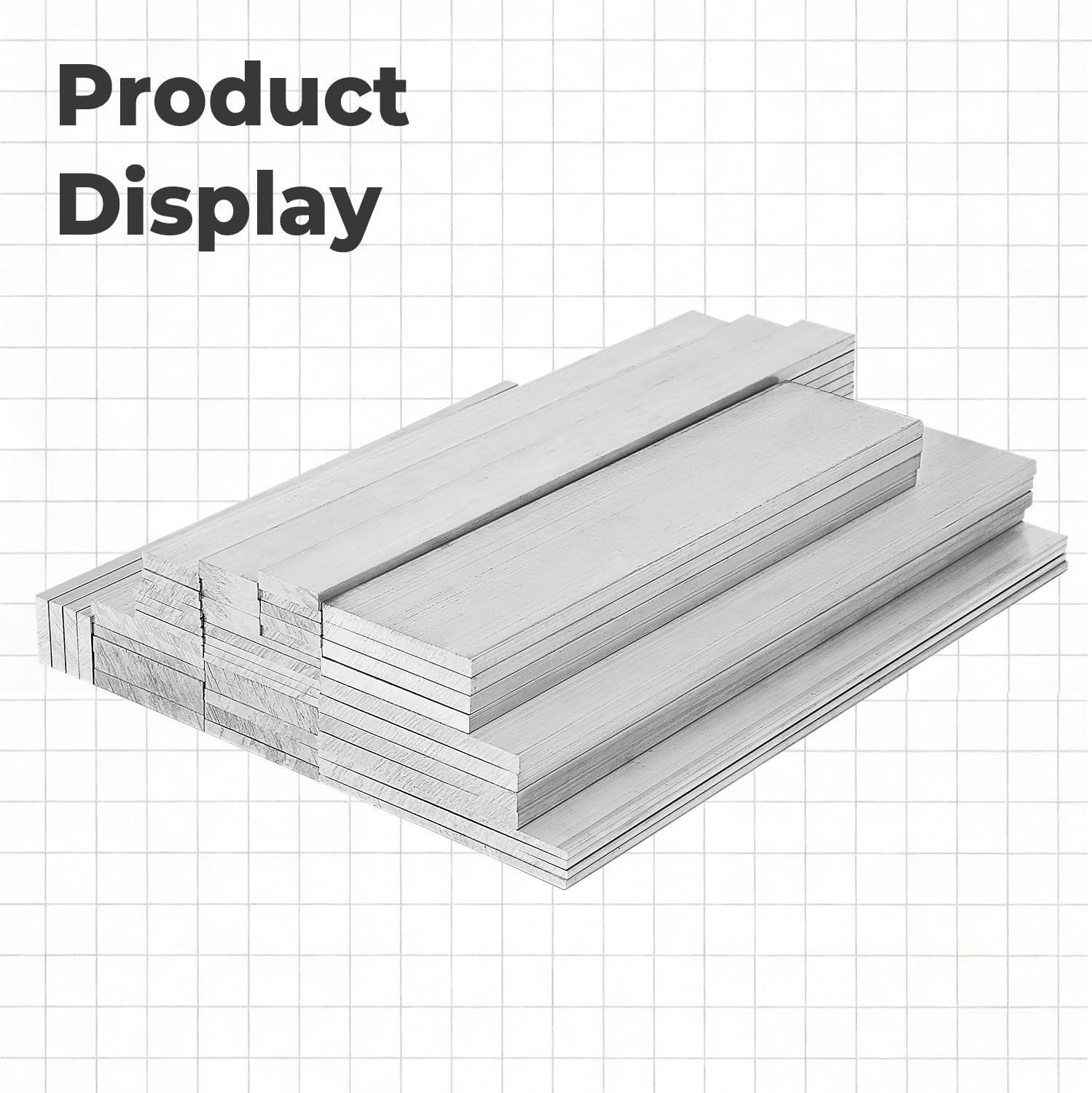 4 PCS 6061 Aluminum Flat Bar Strips 1/8x4x12 Inch Fabrication Structural Support