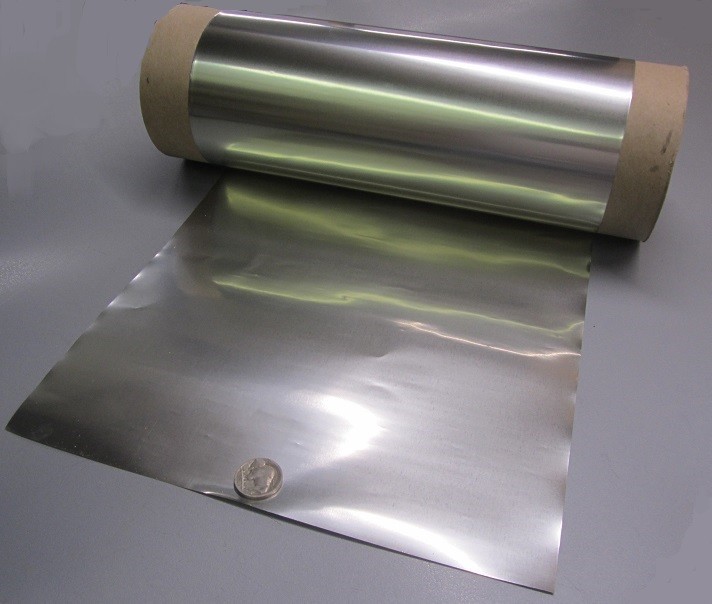 321 Weldable Stainless Steel Foil, .002″ Thick x 10.0″ Wide x 10 Foot Length