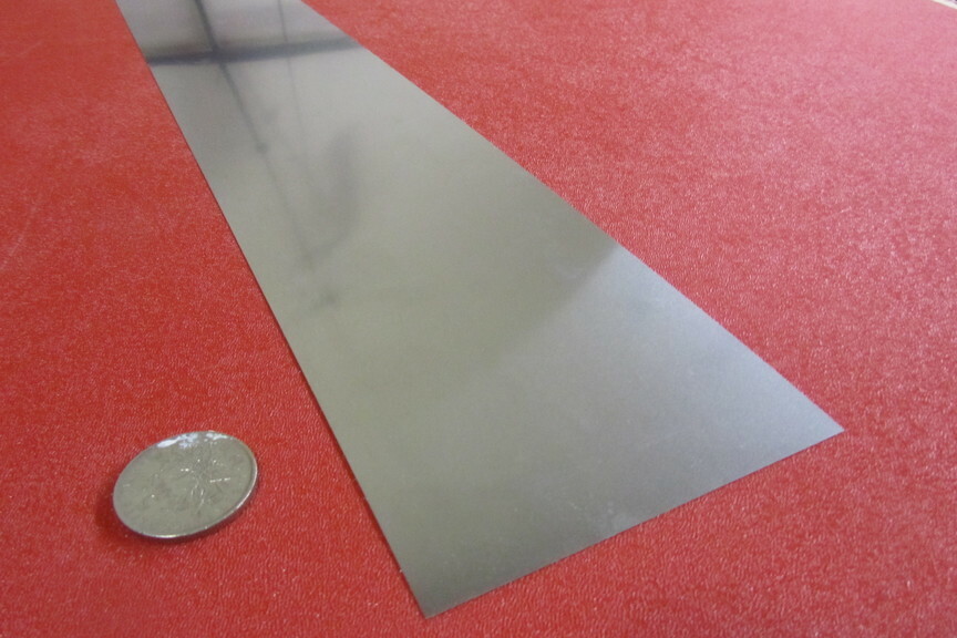 301 Stainless Steel Sheet Shim, .004″ (+/-.0003″) x 4.0″ x 5 Foot Length