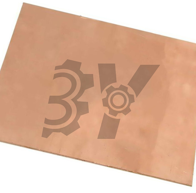 1PCS NEW 99.9% Pure Cu Metal Sheet Plate 200x175x1mm For Aerospace