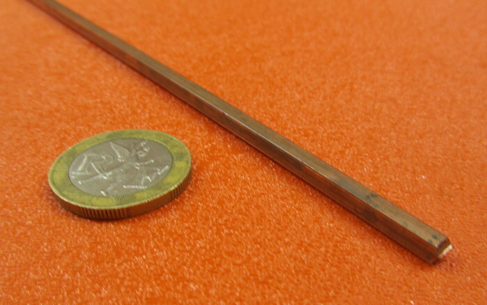 182 Copper Square Bar 1/8″ Thick x 1/8″ Wide x 6 Foot Length