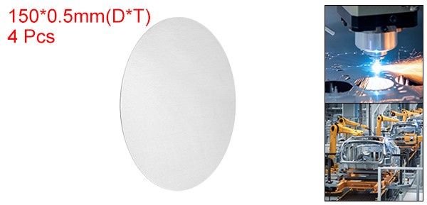 4Pcs 6″ Diameter 0.02″ Thickness Aluminum Disc Round 1060 Aluminum Sheets