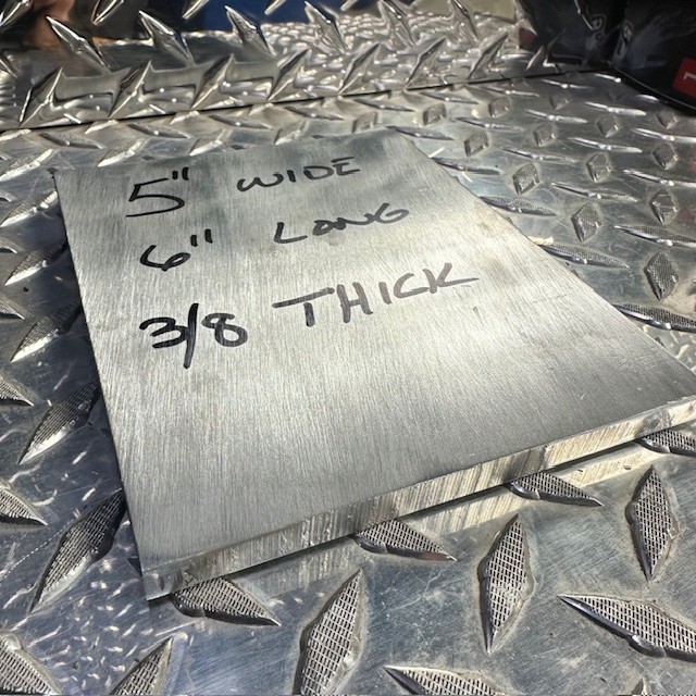 ALUMINUM 3/8″ X 5″ 6061 FLAT BAR 6″ Long Extruded Plate Mill Stock #1