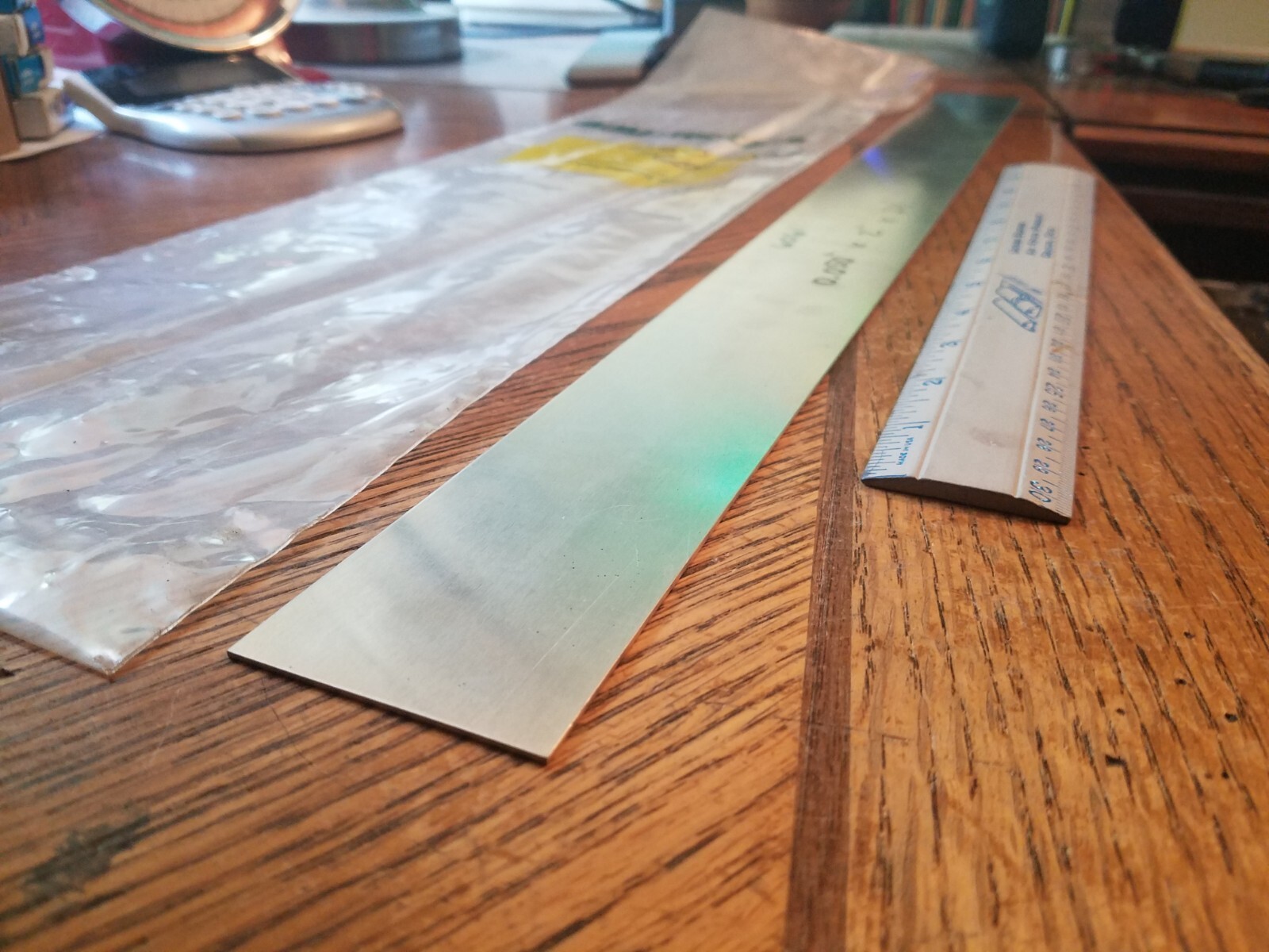 6061 Aluminum Bar, 16 ga ( 0.050″ ) x 2″ x 24″