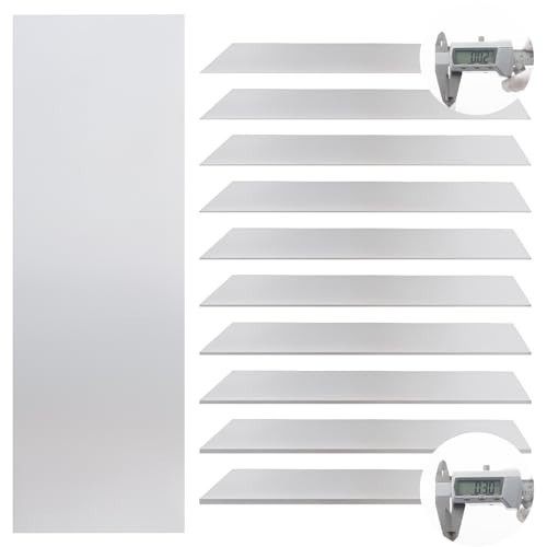 30 PCS Metal Shim Stock Set, 2″x6″ Stainless Steel Shims for Leveling, 10 Thickn