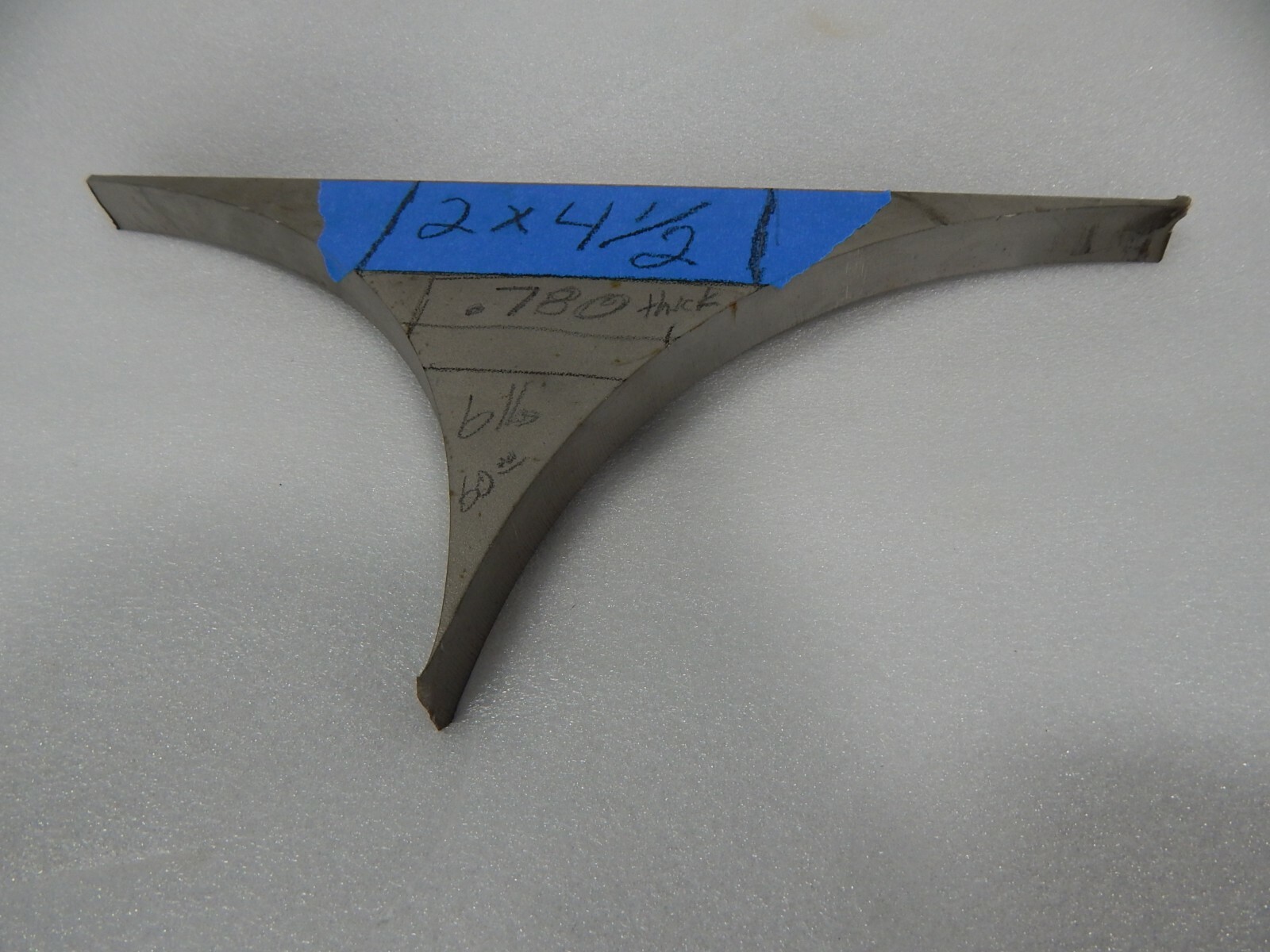 Inconel 718 3/4 Plate see pics for size and shape 2 X 4.5X .780 thick min size