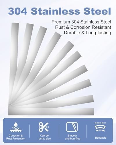 30 Pcs Stainless Steel Shim Stock Set, 1″ x 12″ Metal Shims for Leveling & Gaps